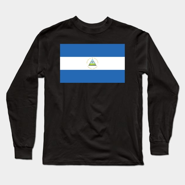 Nicaragua Long Sleeve T-Shirt by Wickedcartoons